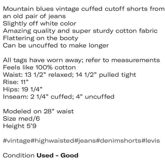 Vintage Mountain Blues Shorts - Picture 5 of 5